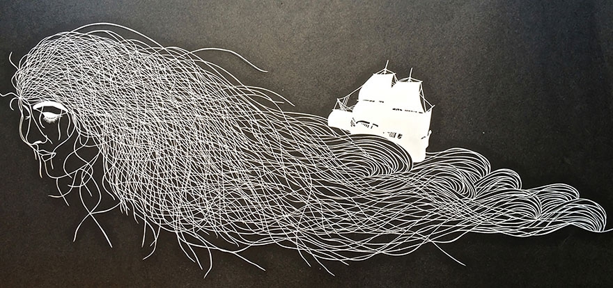Incredibly Detailed Hand-Cut Paper Art