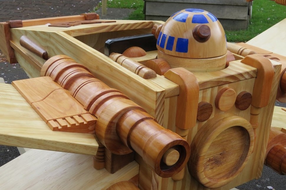 A Wooden X-Wing Rocker That Will Make You Wish You Never Grew up