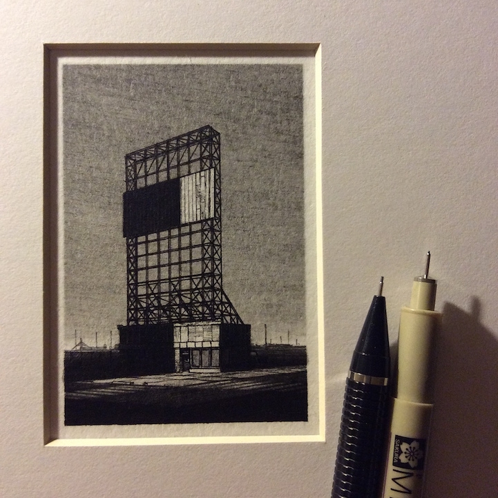 Intricately-Detailed Landscape Drawings are Smaller Than a Pencil