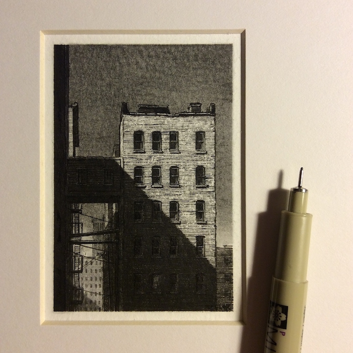 Intricately-Detailed Landscape Drawings are Smaller Than a Pencil