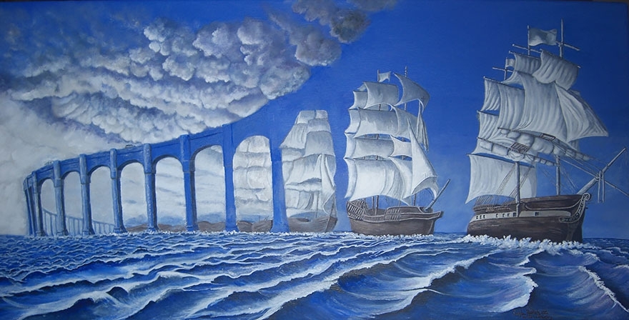 25 Mind-Twisting Optical Illusion Paintings By Rob Gonsalves