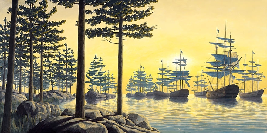 25 Mind-Twisting Optical Illusion Paintings By Rob Gonsalves