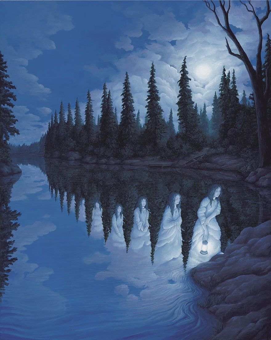 25 Mind-Twisting Optical Illusion Paintings By Rob Gonsalves