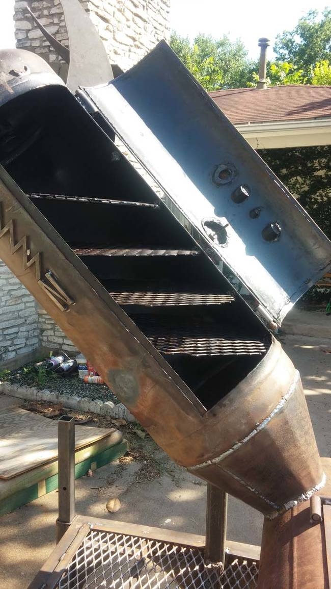This Man Turned Scrap Metal Into The Coolest Barbecue Smoker