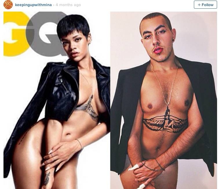 This Guy Is Recreating Famous Celeb Photos On His Instagram*