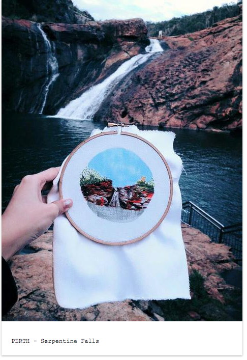 Textile Artist Creates Travel Snapshots