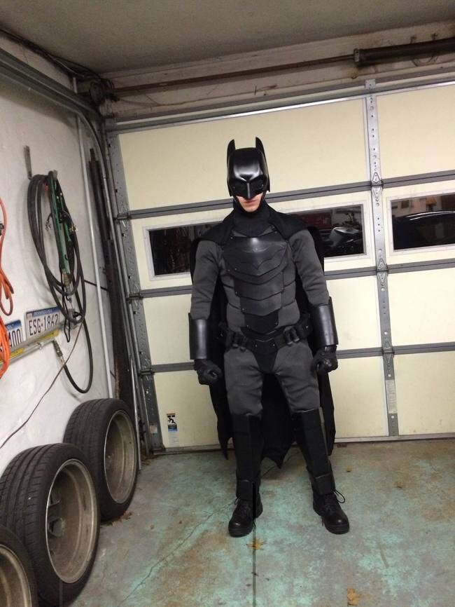 Guy's Homemade Batsuit