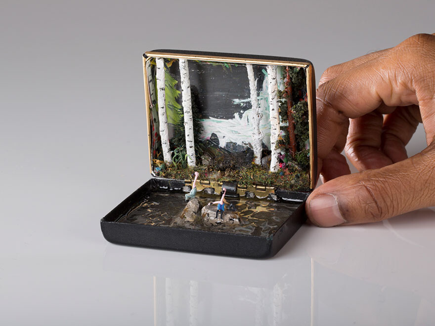 Vintage Ring Boxes Turned Into Detailed Historical Dioramas By Talwst