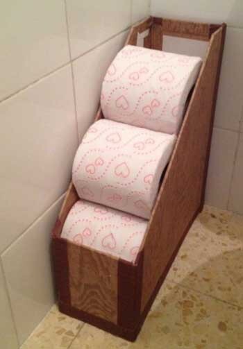 Organize toilet paper.