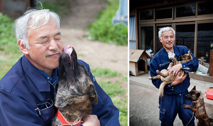 He also freed many animals that had been left chained up by their owners