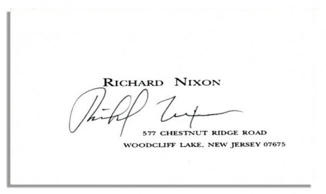 Richard Nixon, President of United States of America