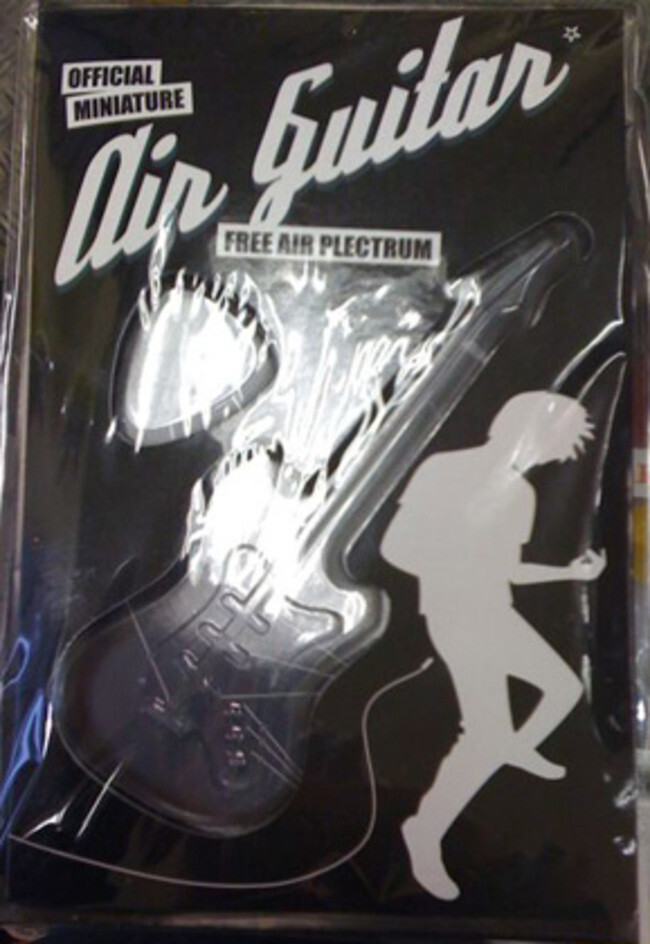 This *official* air guitar kit, which seemed like so much more than an empty box during that schwasted eBay sesh.