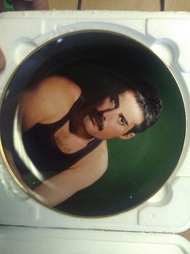This set of Freddy Mercury Chinaware bought while drunkenly singing Fat Bottomed Girls all night.