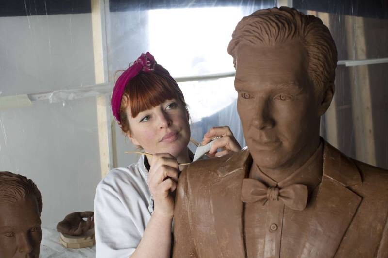 Benedict Cumberbatch Got Turned Into A Life-Size Chocolate Sculpture