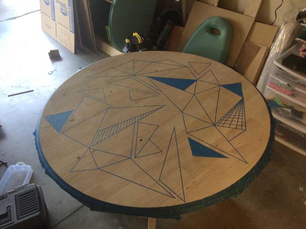 A Simple Way To Spice Up An Old Table