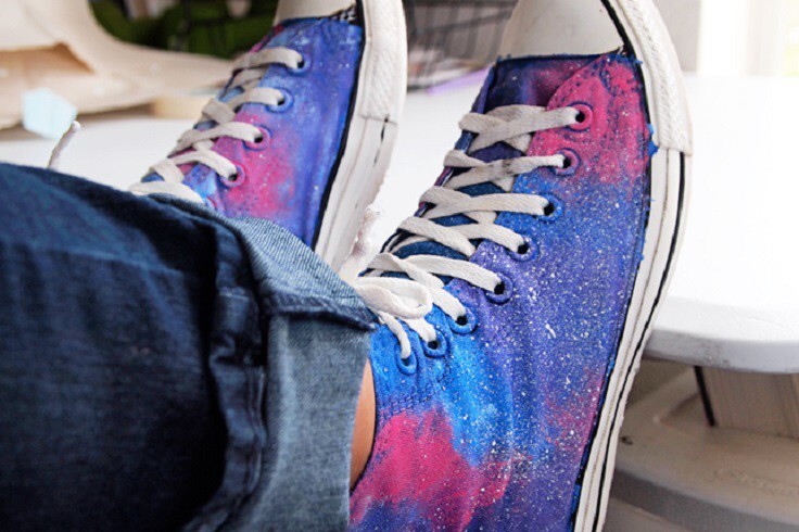 3. Galaxy Painted Converse