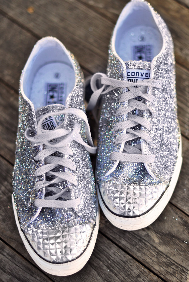 8. Glitter Stud Sneakers