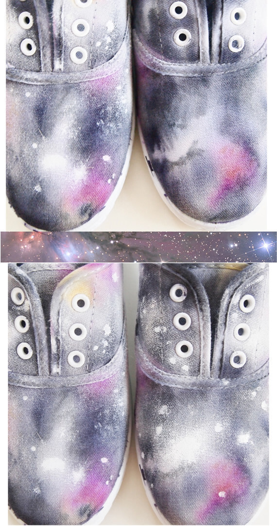 16. Watercolor Effect Sneakers