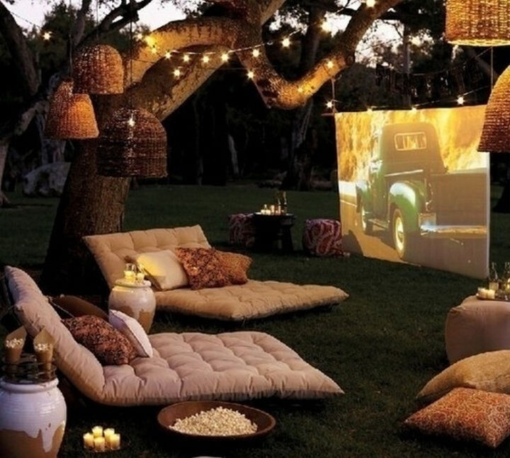 30) Setup an outdoor movie theater