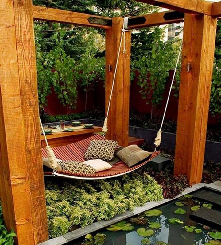 33) Construct a giant hammock swing