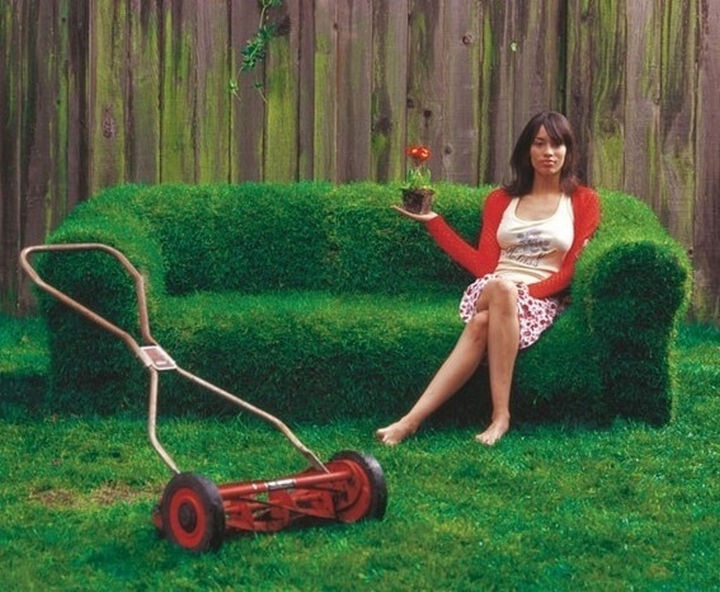 32) Create a lawn chair…a REAL lawn chair or sofa.
