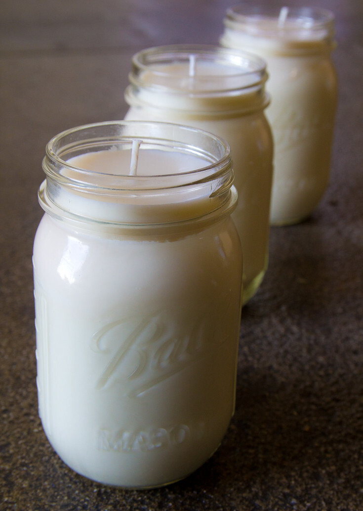 20. Homemade candles