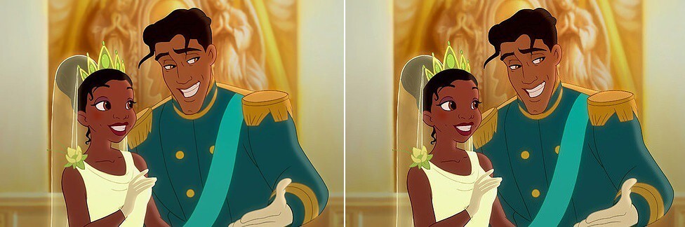 And Princess Tiana’s makeup definitely wouldn’t be this perfect after… Oh wait, it’s her wedding day. Yes, yes, it would have.