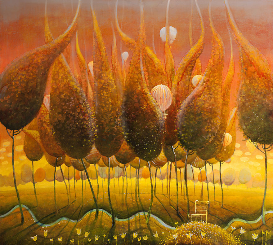 Surreal Worlds Oil-Painted By Modestas Malinauskas