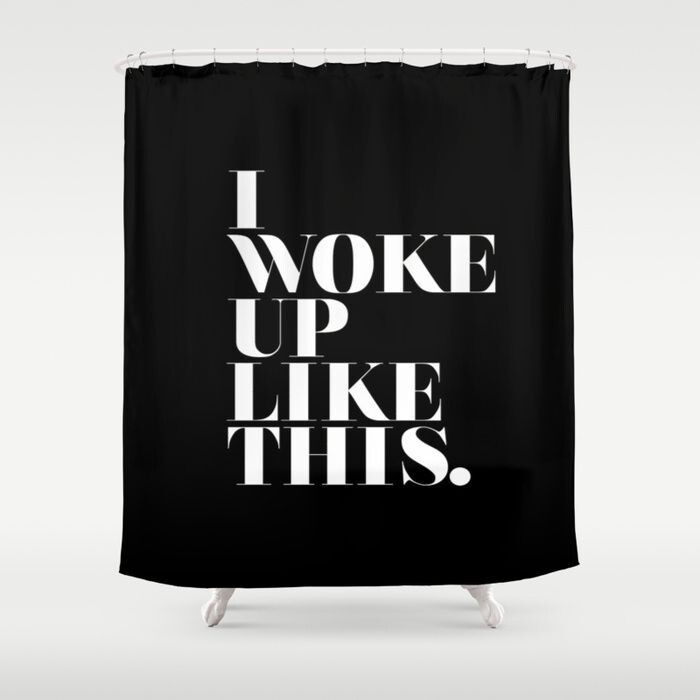  This shower curtain that sings along to Beyoncé with you.
