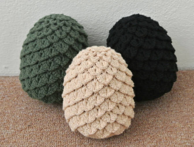 If you’re crafty you can buy this Dragon Egg Pattern and make some plush eggs.