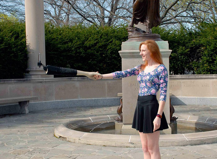 Selfie Stick Disguised As Hand To Make It Look Like You Have Friends