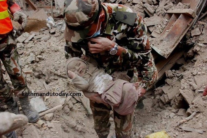 4-Month-Old Baby Trapped In Nepal Earthquake Rubble Finally Rescued 
