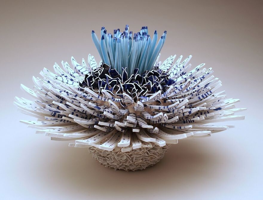 I Combine Thousands Of Porcelain Shards Into Blooms