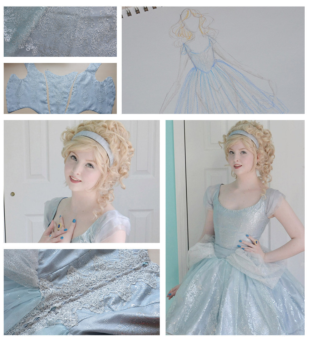 Her Cinderella-inspired dress is a beautiful take on Disney’s version.
