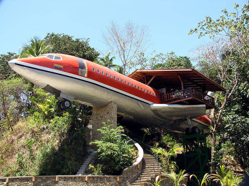8. Plane Hotel, Costa Rica