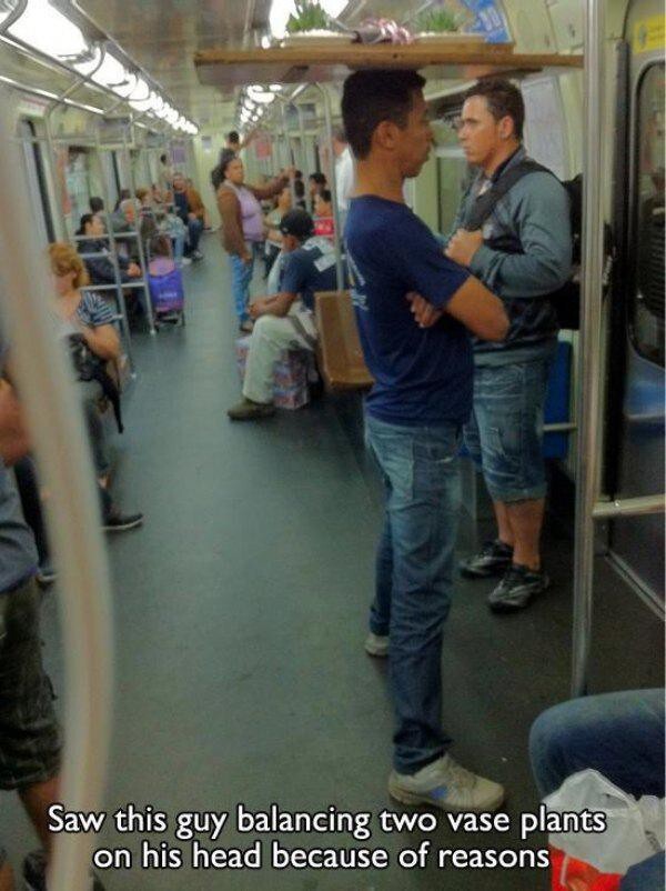 Subways are not where normal happens 