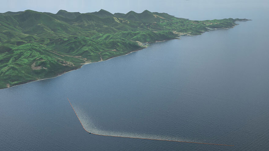 This 2,000m floating line will become the longest floating structure in the world when it’s deployed in 2016