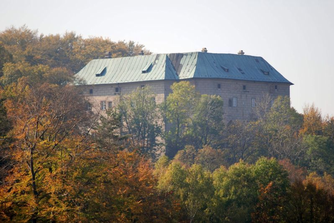 Houska Castle hole, Czech Republic