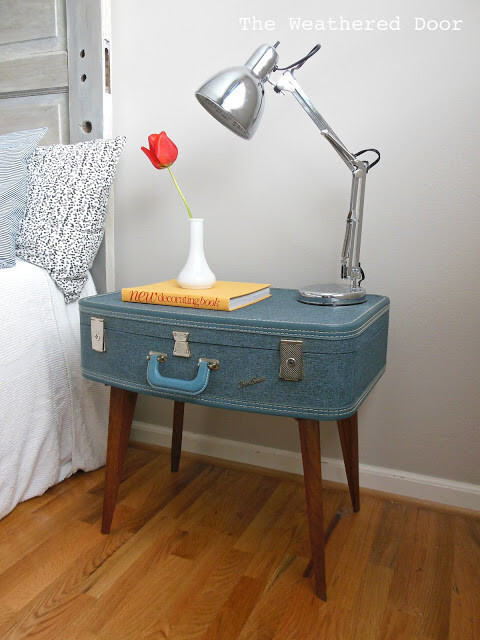 17. Upcycle a vintage suitcase.