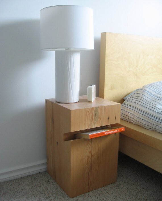 13. Make your own woodblock nightstand.