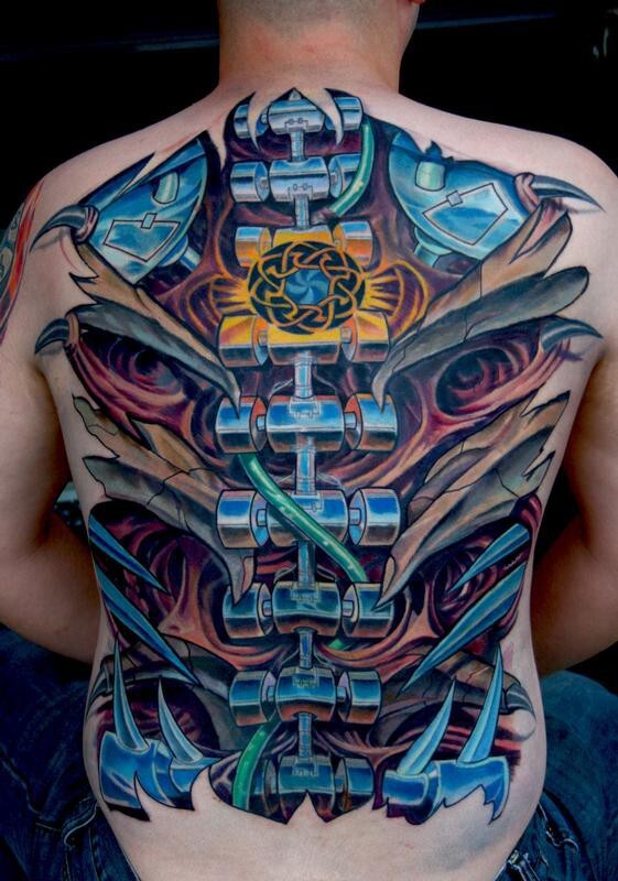 16 Bio-Mechanical Tattoos To Lift Your Creativity