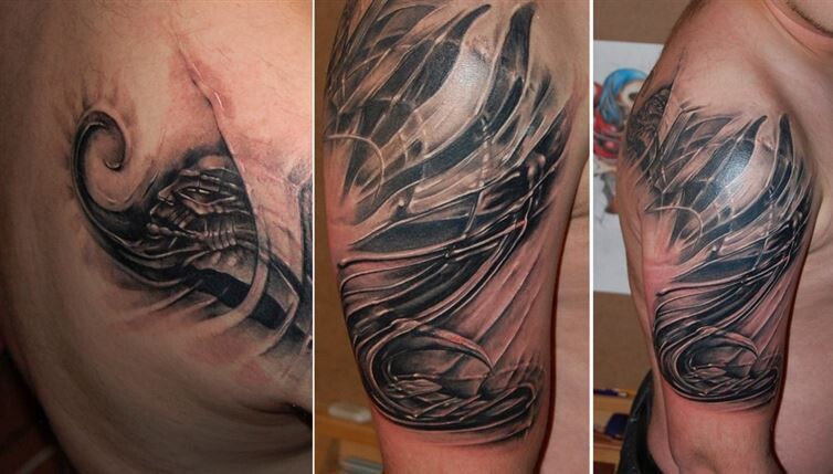 16 Bio-Mechanical Tattoos To Lift Your Creativity