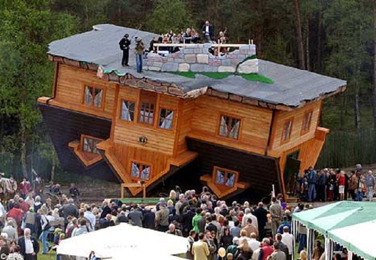 The upside down house in Poland. 