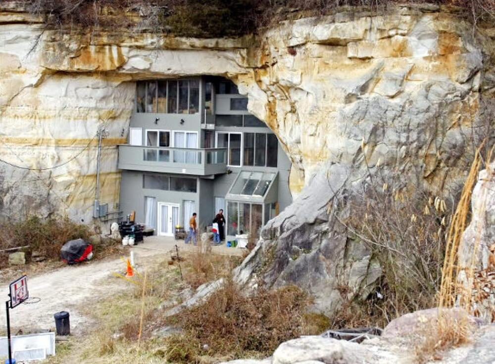 This home was built inside a cave in Missouri. 