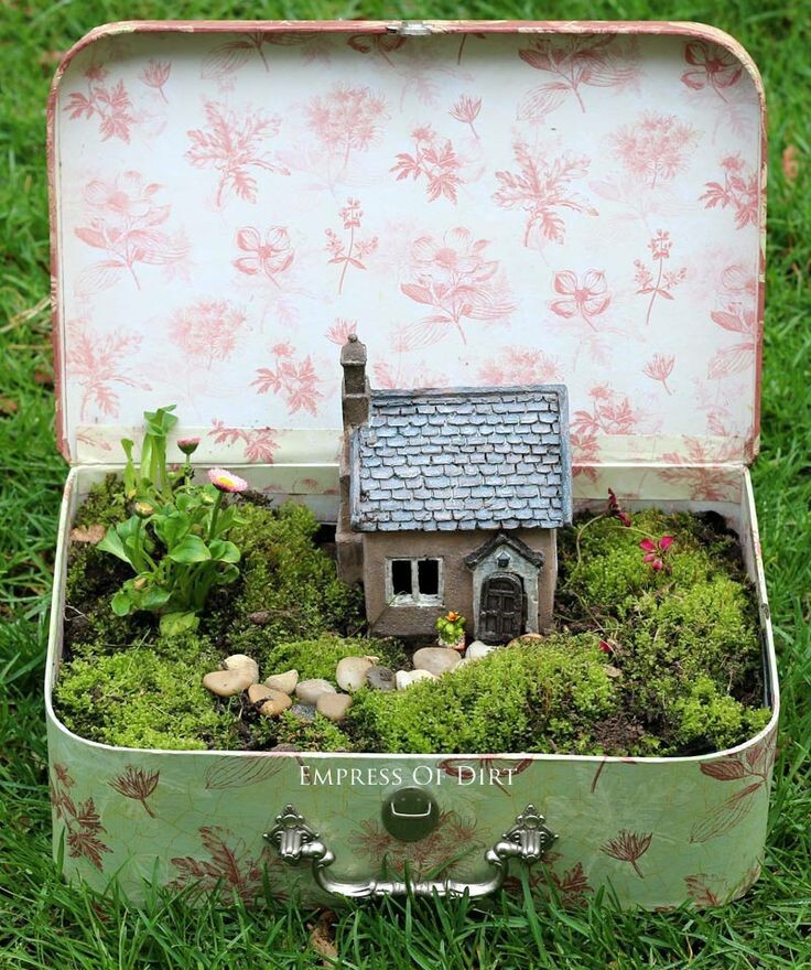 5. Suitcase Fairy Garden