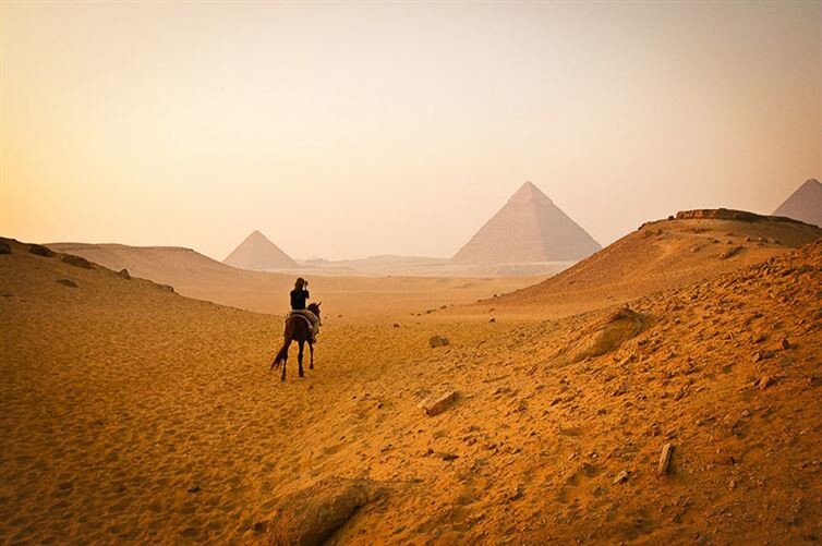 3. The Pyramids of Giza, Egypt.