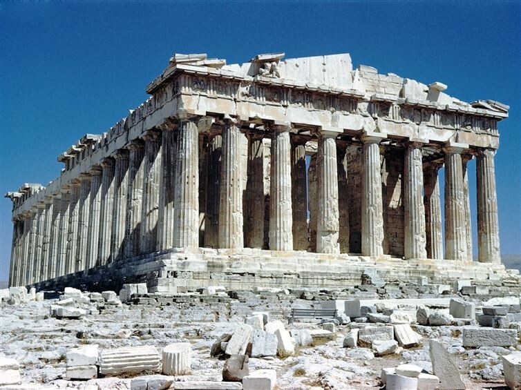 8. The Parthenon, on the Acropolis in Athens, Greece