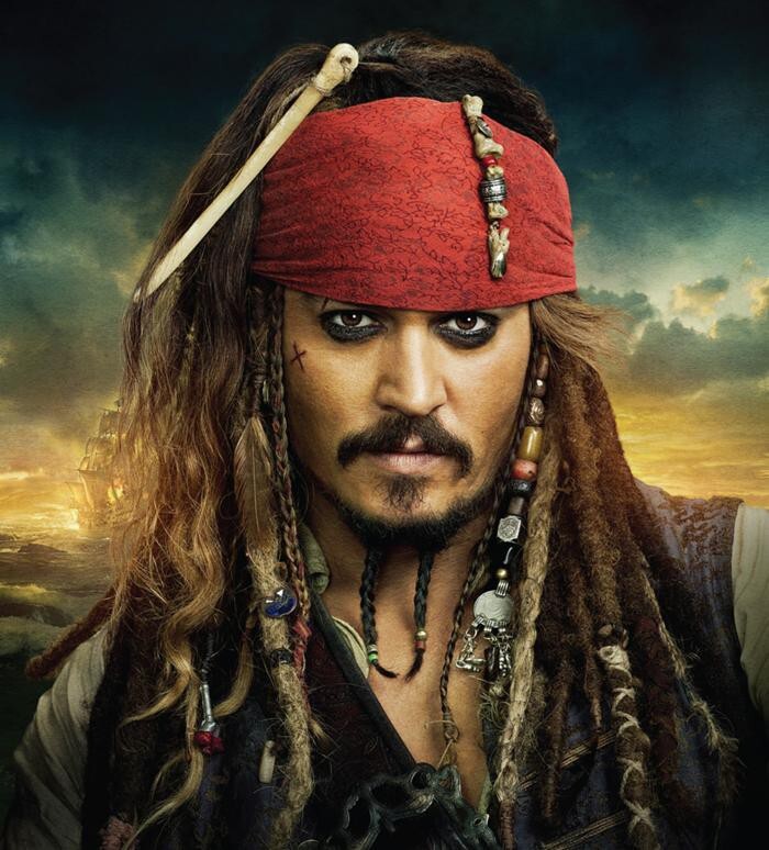 3. Johnny Depp: Pirates of the Caribbean I-IV, $185 million.  
