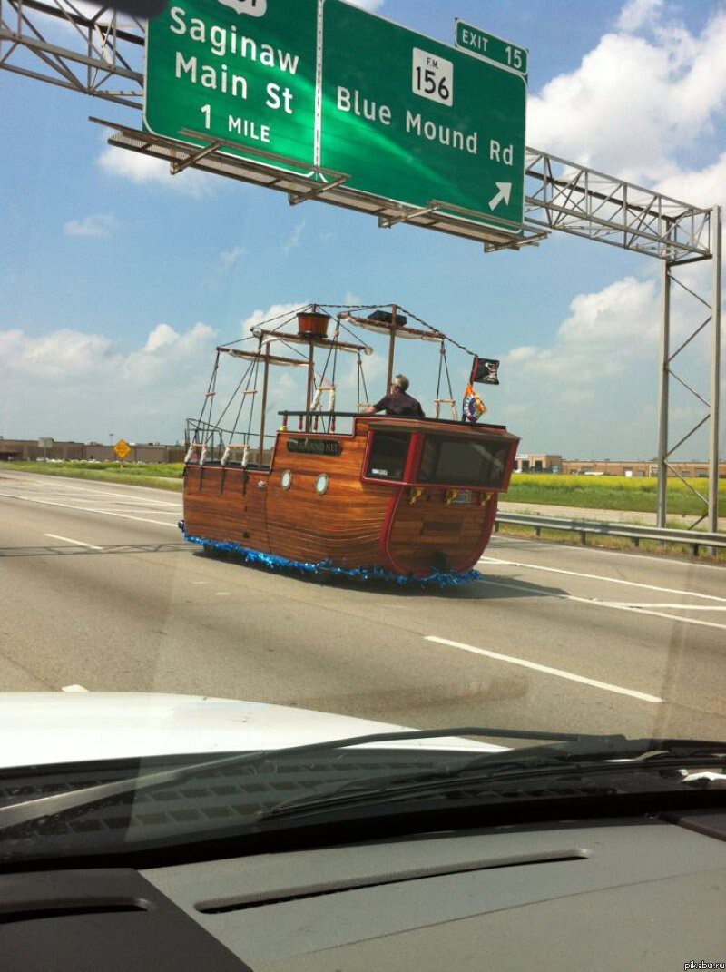 If you want to drive your pirate ship on the highway, go ahead