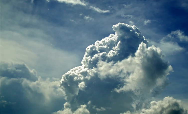 16. A medium sized cumulus cloud (so, like, not even a stormy one) weighs about the same amount as 80 elephants!